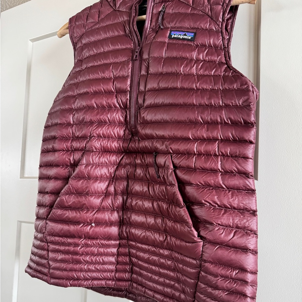 Patagonia Burgundy Puffer Vest